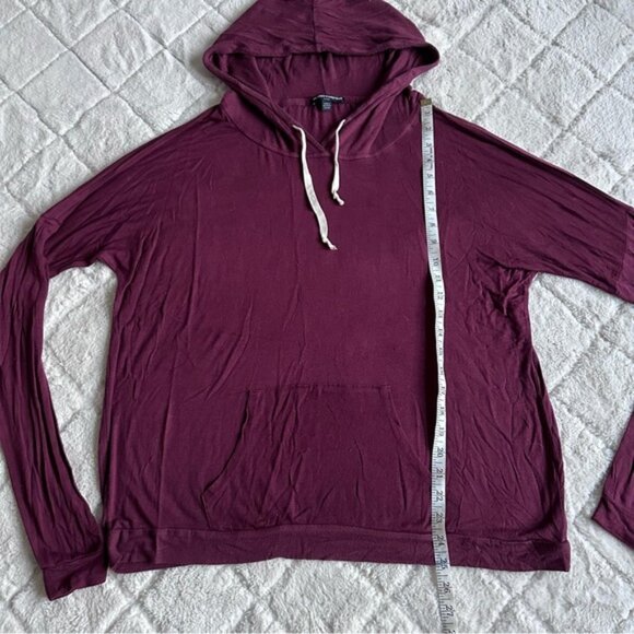 Brandy Melville | Maroon Layla Hoodie | Size One Size - Picture 11 of 11